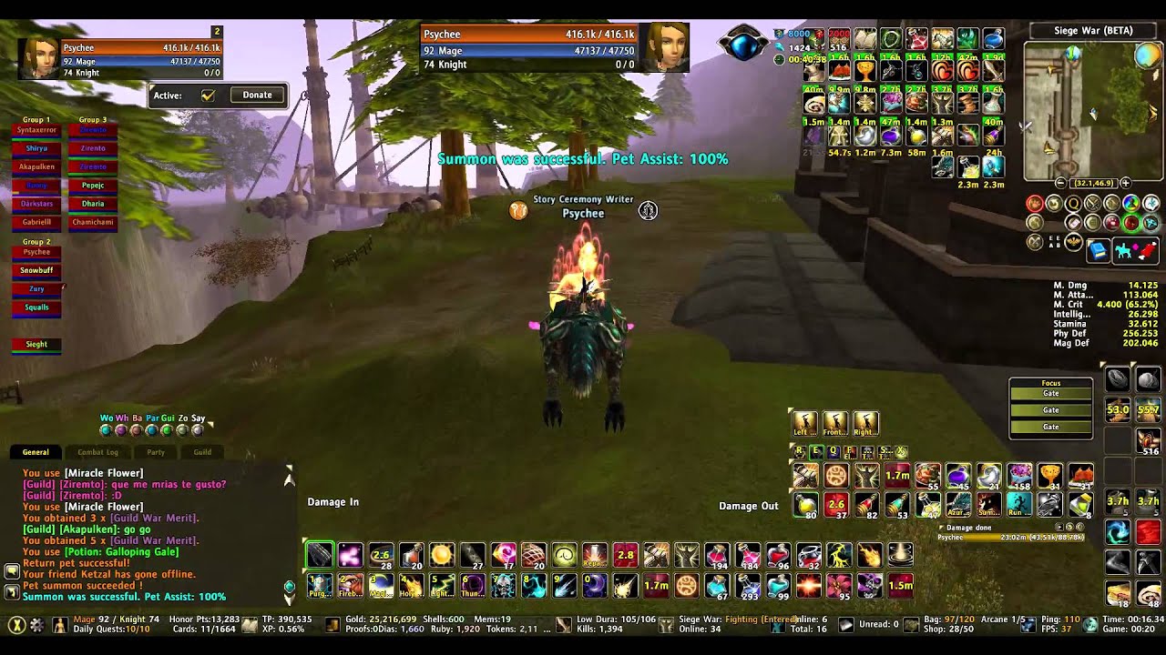 Runes of Magic Siege War Magioss (Palenque) vs Evilempires (Osha) 06/07/2015