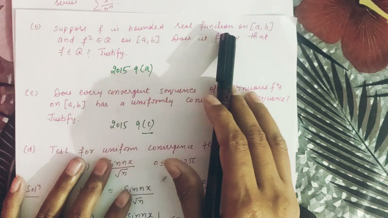 M.SC|| REAL ANALYSIS|| COMPULSORY QUESTIONS OF 2017-2019 PAPERS||