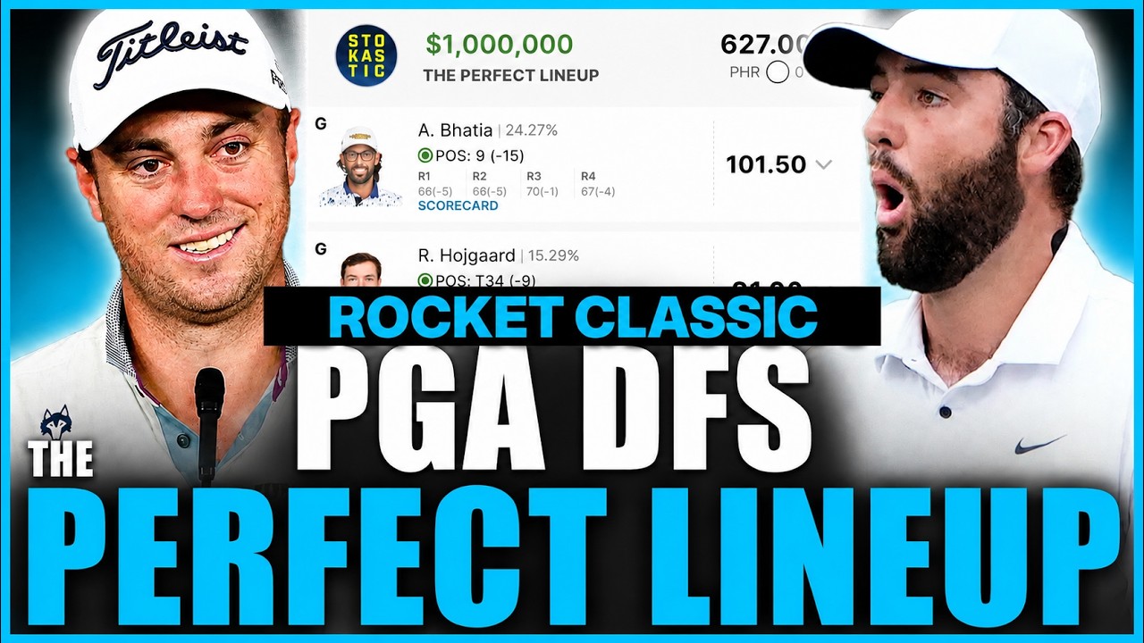 PGA DFS Picks for the Rocket Classic | DraftKings Perfect Lineup