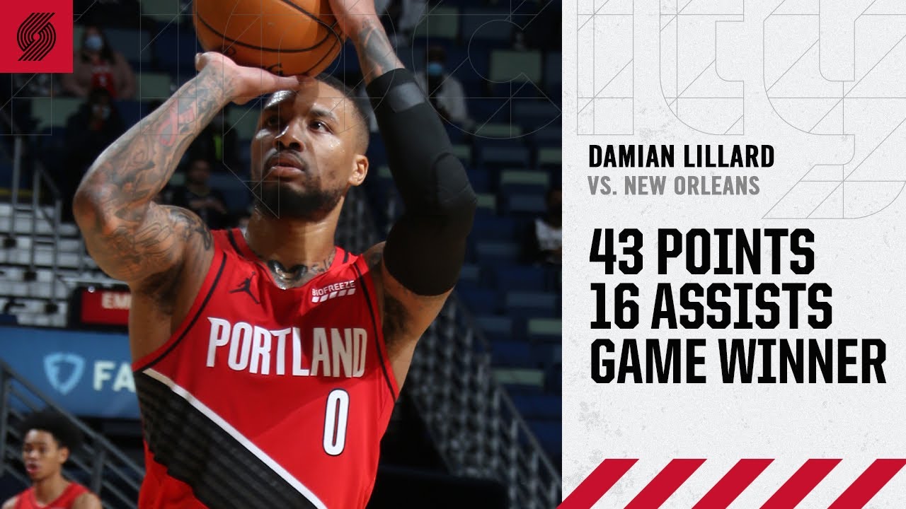 Damian Lillard (43 PTS, 16 AST) Highlights | Trail Blazers vs. Pelicans