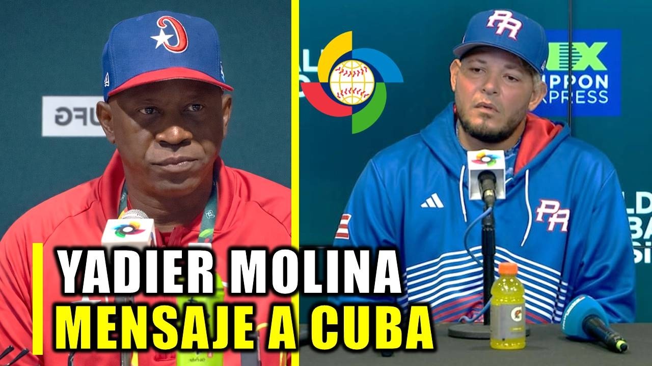 YADIER MOLINA HABLA DEL EQUIPO CUBANO Y MIRA LO QUE DIJO DEL JUEGO DE HOY CONTRA CUBA