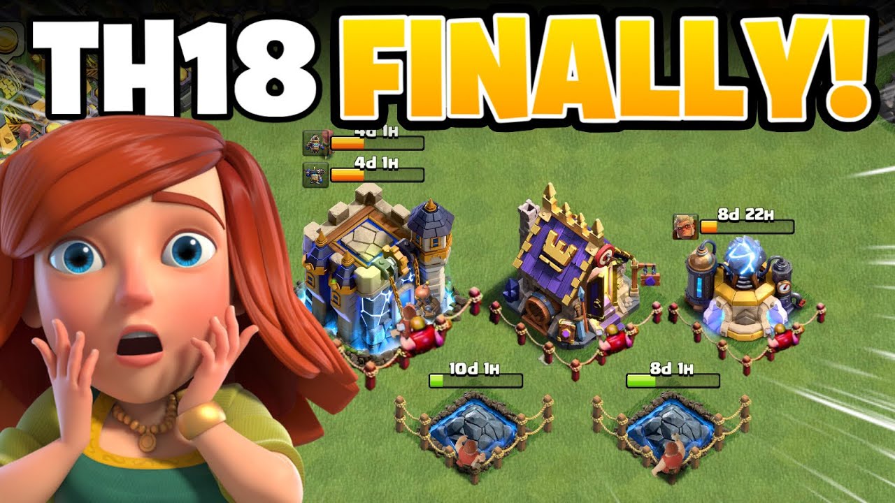Finally Town Hall 18 😱 Used ALL My Magic Items!