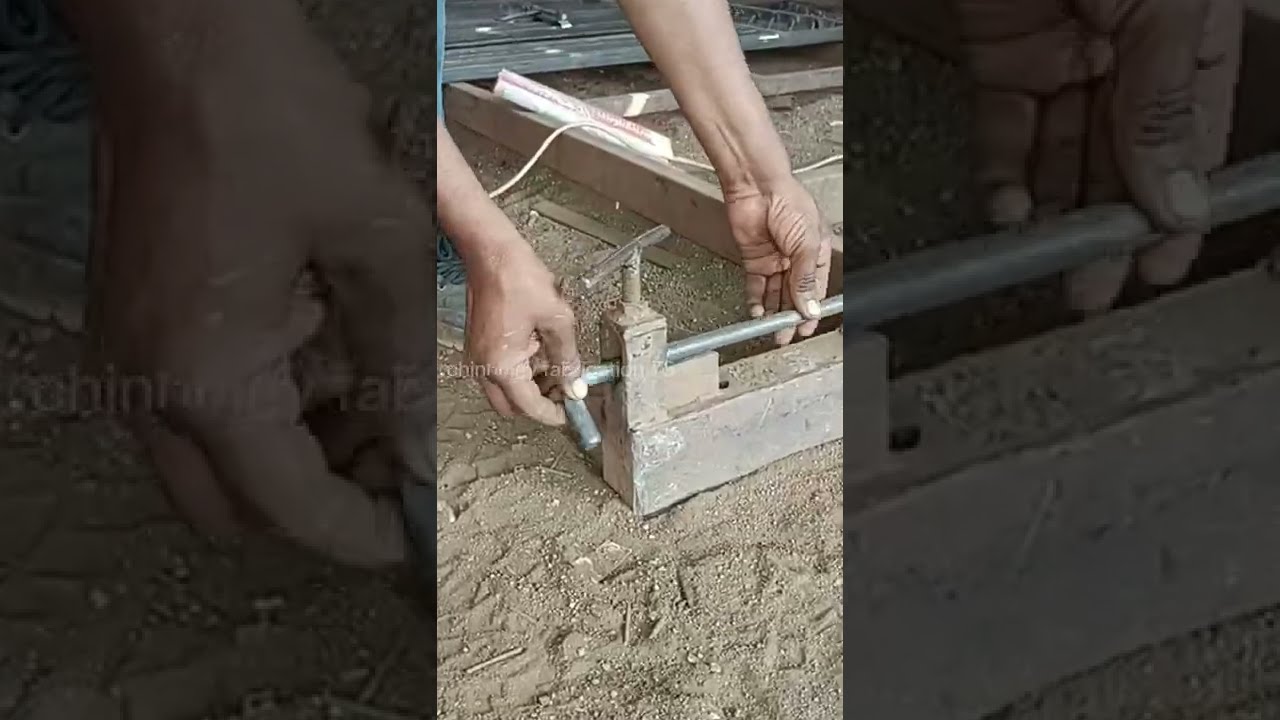 tower bolt installation || making tower bolt #fabrication #welldigging #shorts