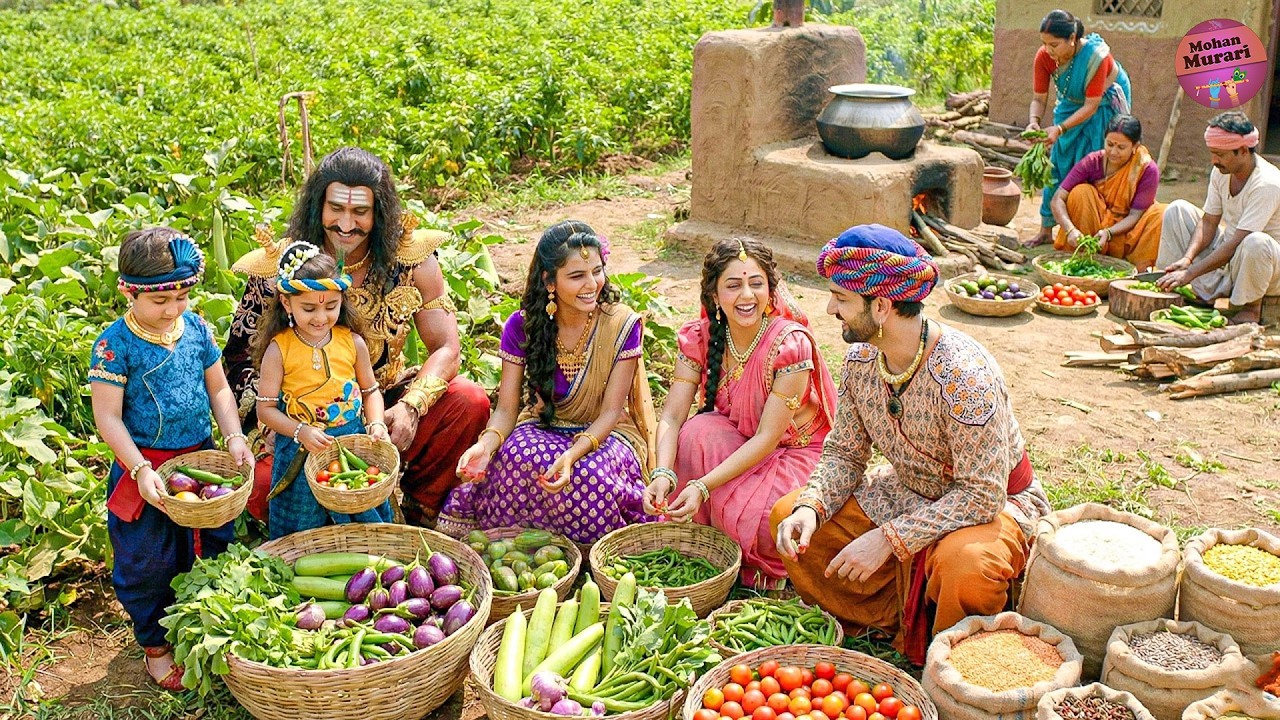 गोकुल के खेतों में उगी हरी-भरी सब्जियाँ &ndash; देखिए अद्भुत नज़ारा! | Yashomati Maiyaa Ke Nandlala