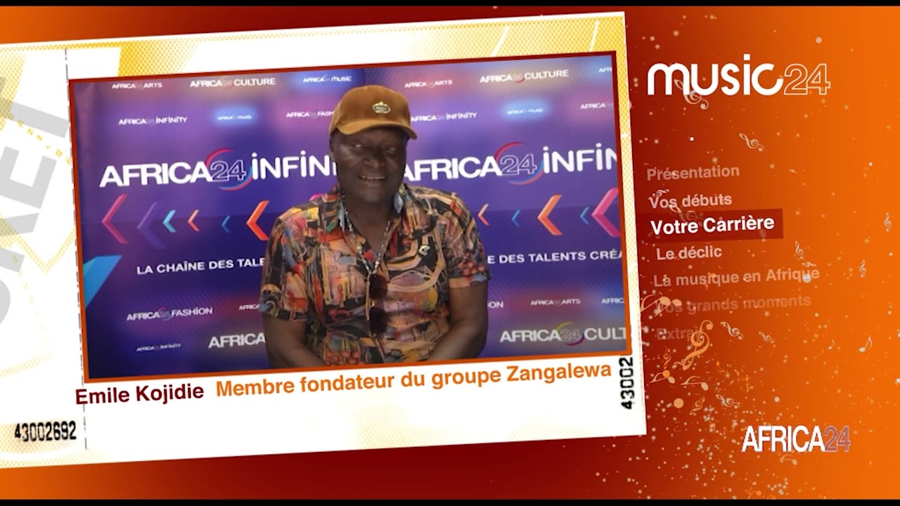 MUSIC24 : Emile kojidie, membre fondateur du groupe Zangalewa - Cameroun
