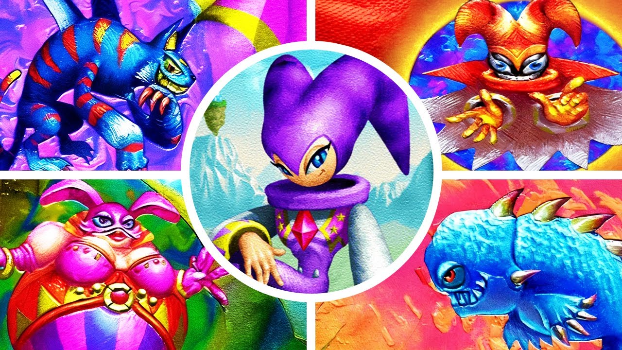 Nights Into Dreams - All Bosses & Endings