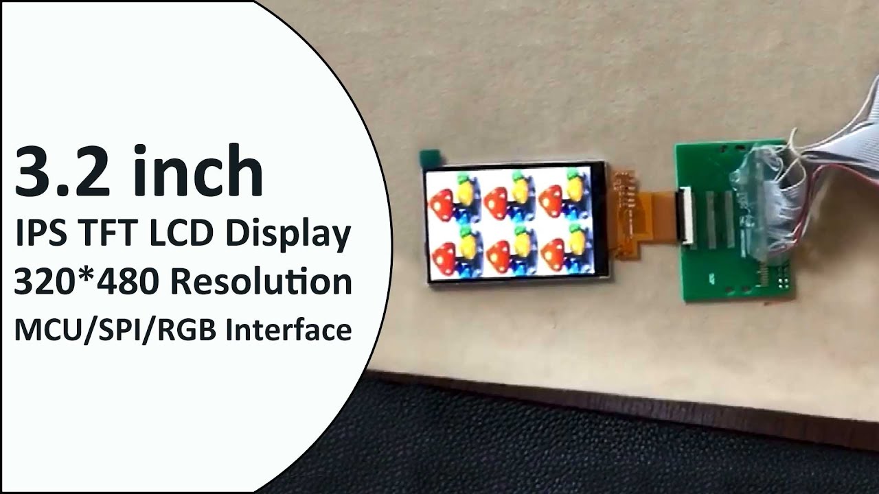 3.2 inch 320*480 IPS TFT LCD Display Module 3.2inch 40Pin LCD Screen Panel Customize Touch Panel