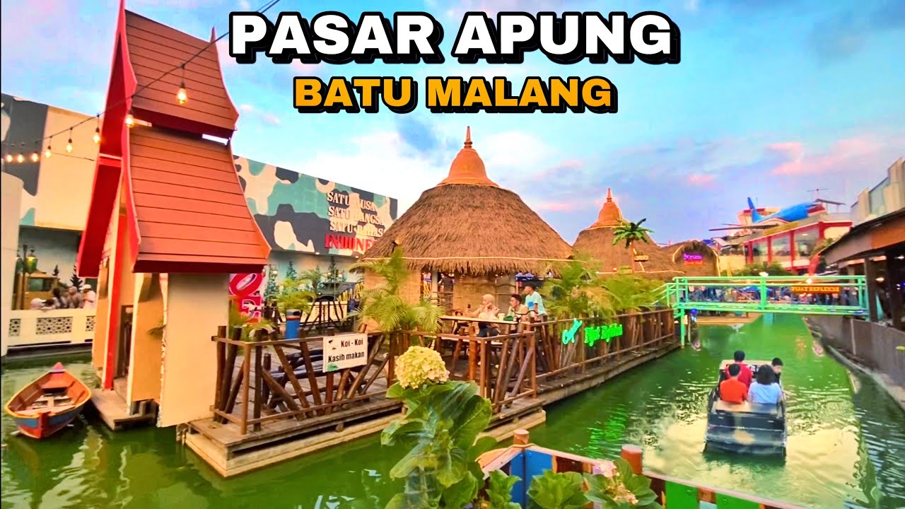 PASAR APUNG BATU MALANG, WISATA GRATIS BATU MALANG JELAJAH 6 NEGARA