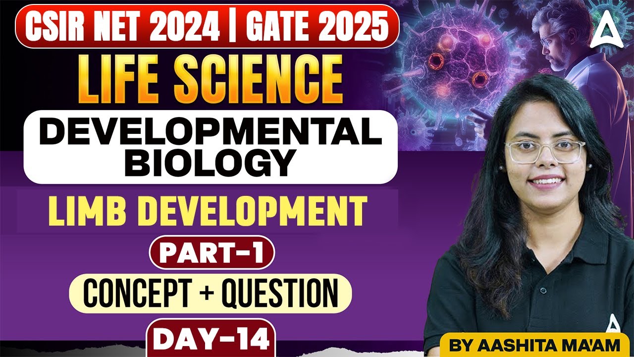 CSIR NET 2024 | GATE 2025 | Life Science | Developmental Biology | Limb Development Part-1| Day-14