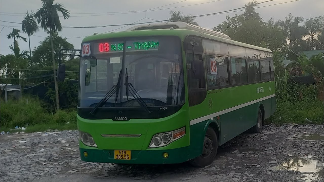 Full hành trình lượt đi xe buýt 03 ( từ BX.Buýt Sài Gòn đến BX.Thạnh Xuân 52 )