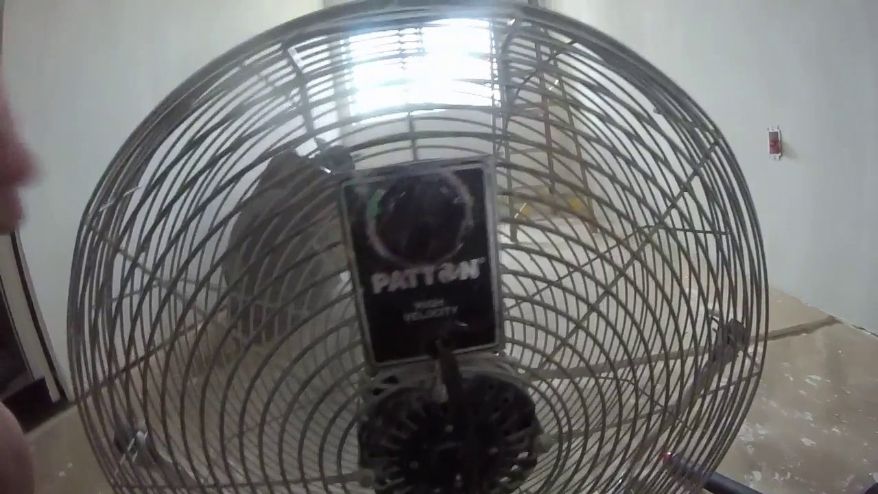 Patton High Velocity Floor Fan Running!