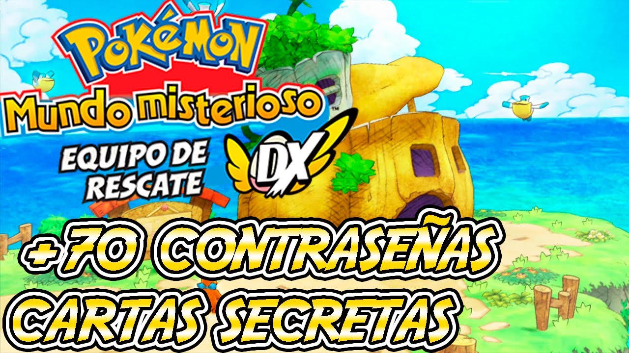 ✉ TODAS las CARTAS SECRETAS POKEMON MUNDO MISTERIOSO EQUIPO de RESCATE DX 74 CONTRASEÑAS con REGALOS