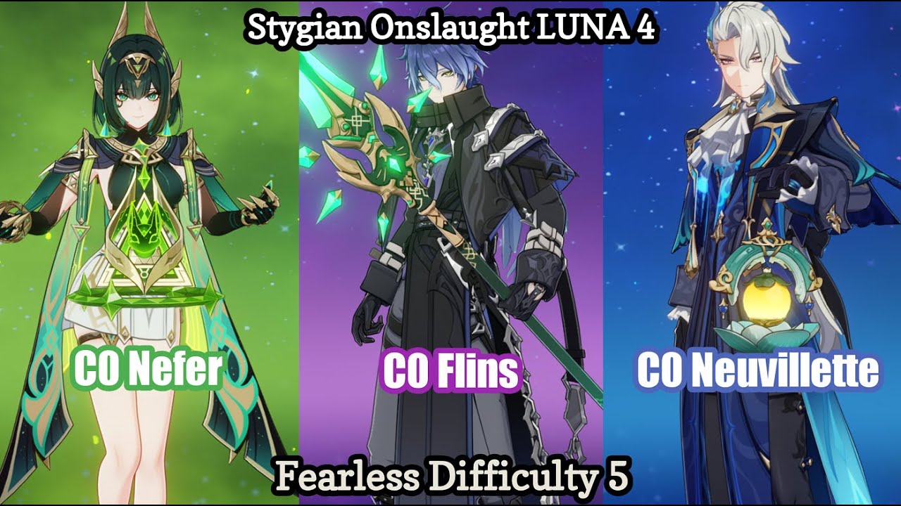Stygian Onslaught Mode Fearless Difficulty 5 | Genshin Impact LUNA 4