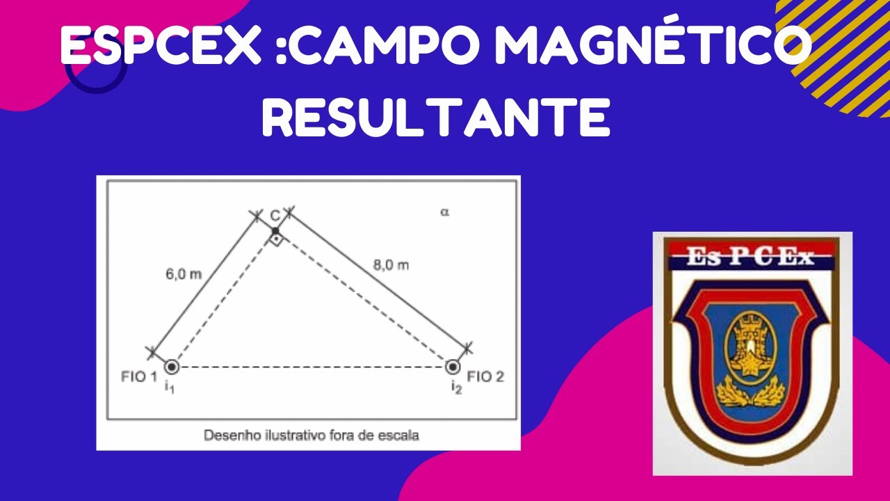 ESPCEX -Dois fios longos e retilíneos 1 e 2, fixos e paralelos entre si, estão dispostos...