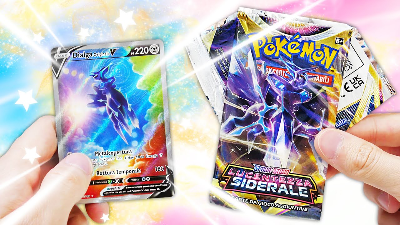 FINALMENTE DIALGA V ALTERNATIVE ART!!! - Apro 15 Bustine Pokemon Lucentezza Siderale