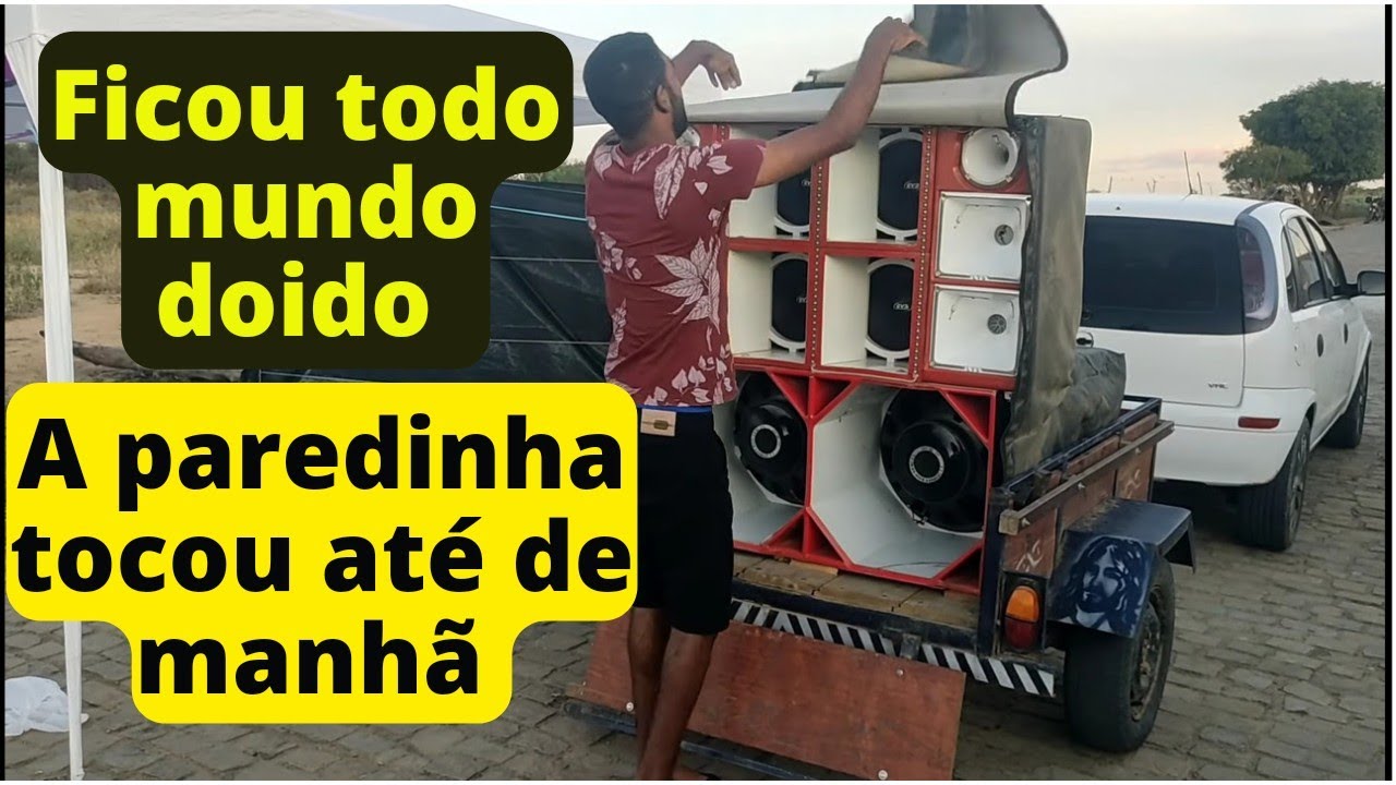 paredinha de som automotivo fez a festa no rancho da leu