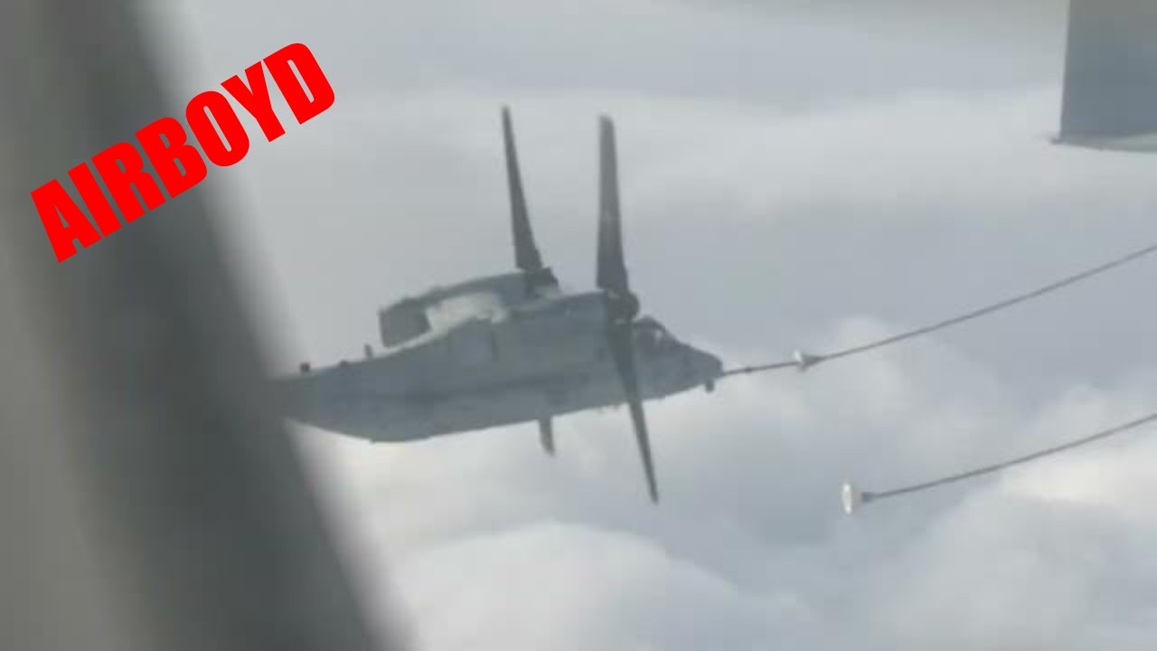 MV-22B Ospreys Refueling Over Bodø Norway