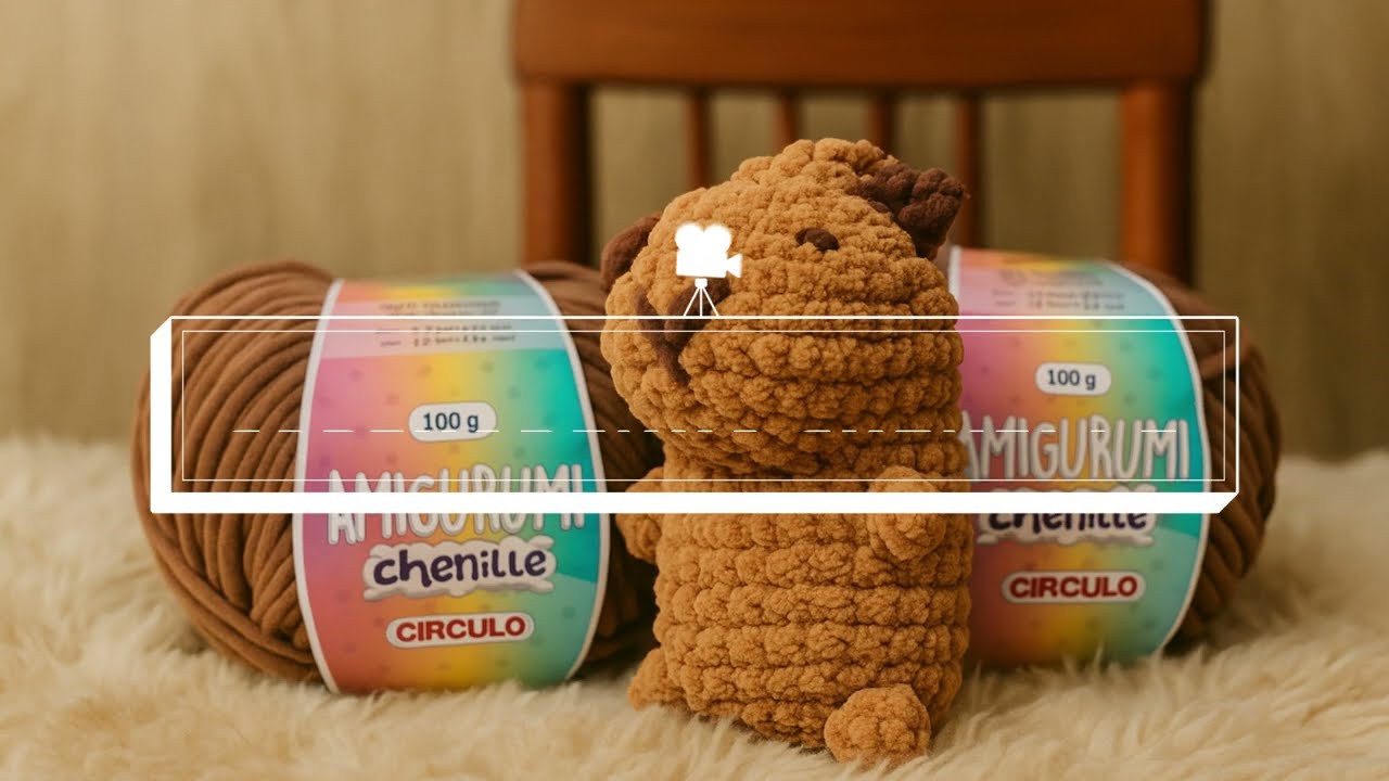 Capivarinha Chenille da Mega