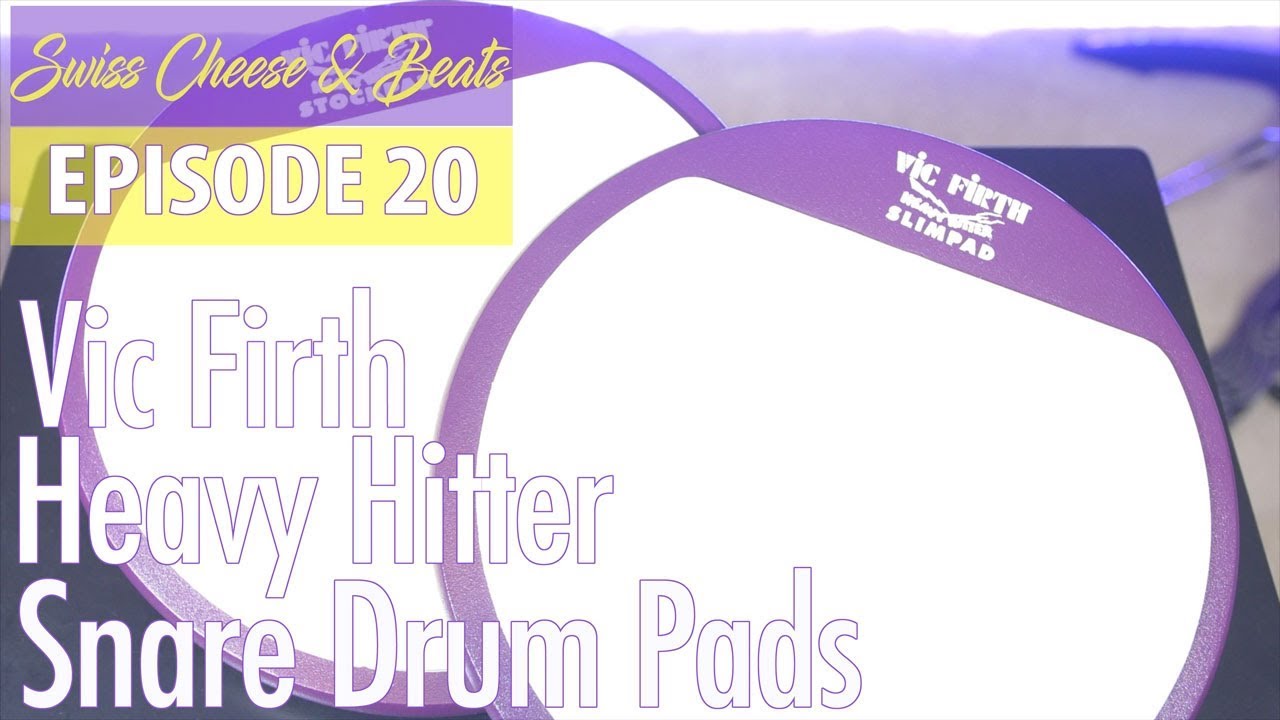 Vic Firth Heavy Hitter Slim and Stock Pads Review & Sound Test | Swiss Cheese Beats Ep. 20