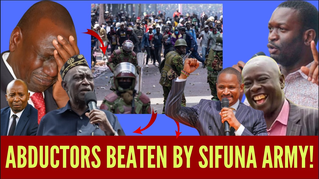 BREAKING! RUTO'S POLICE CRUSHED BY SIFUNA's ARMY IN KITENGELA AS ABDUCTION PLOT FAILS — KWISHA!