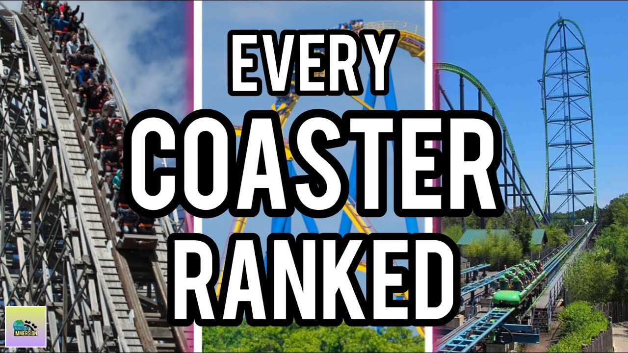 EVERY Coaster at Six Flags Great Adventure RANKED 2023!