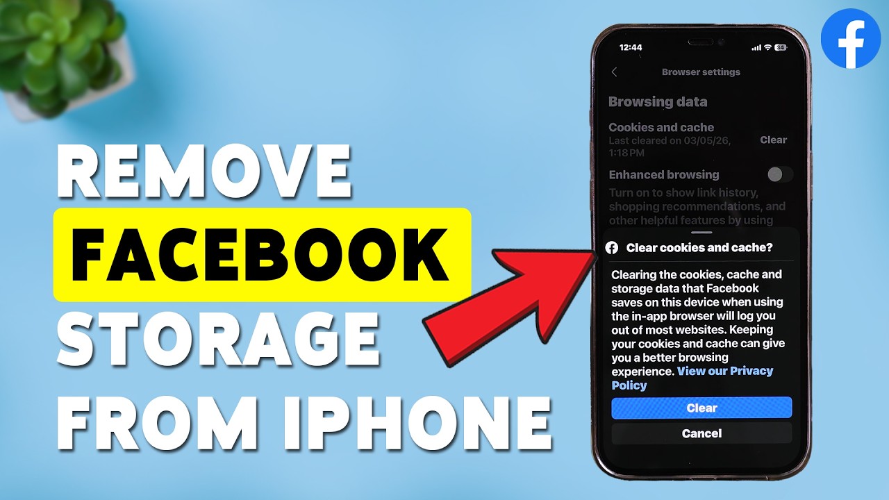 How To Remove Facebook Storage From iPhone | Clear Facebook App Cache On iPhone 2026