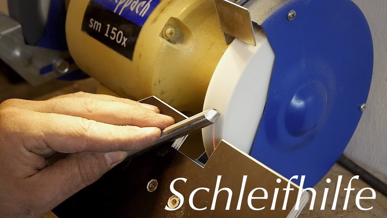Eine einfache Schleifhilfe für Drechseleisen bauen