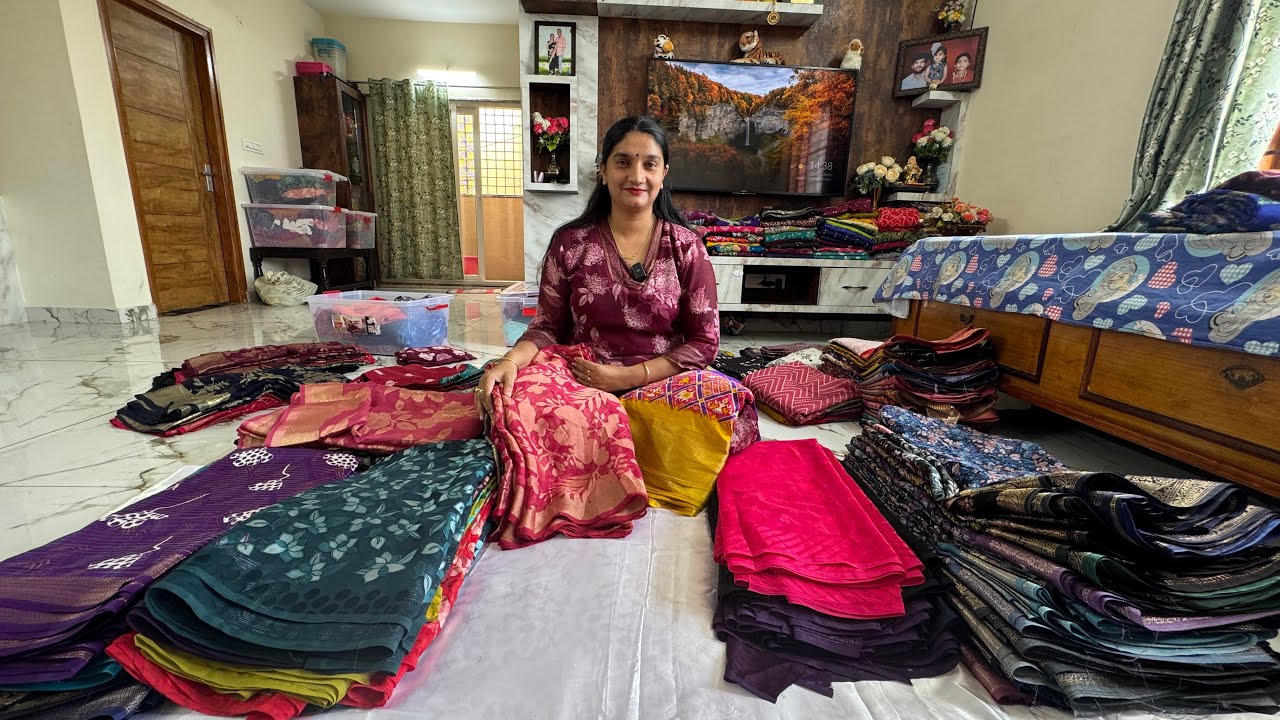 Bangalore Wholesale Branded Cut Piece Sarees | Joint Saree | Single Saree Courier Available