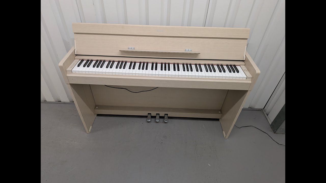 Yamaha Arius YDP-S35 Digital Piano  white ash Slimline space saver stock #26037