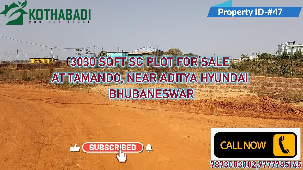 SC Plot for Sale in Tamando Bhubaneswar | 100m from NH16 | Near Aditya Hyundai Showroom