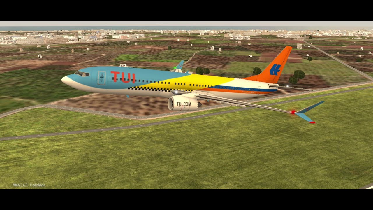 Boeing 737 unique livery of TUI Fly, Hamburg, Germany Bari airport, landing, servicing, takeoff B38M