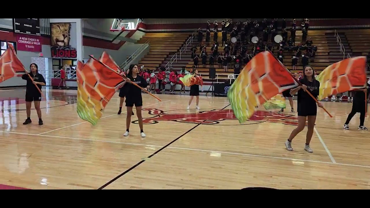 Waco High Color Guard Pep Rally Performance
