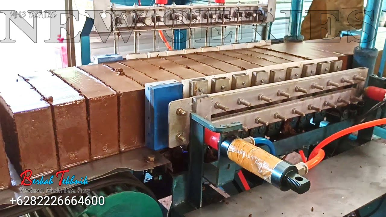 Mesin Bata Merah Full Otomatis Potong Seri Terbaru MH3 With Gravity Conveyors