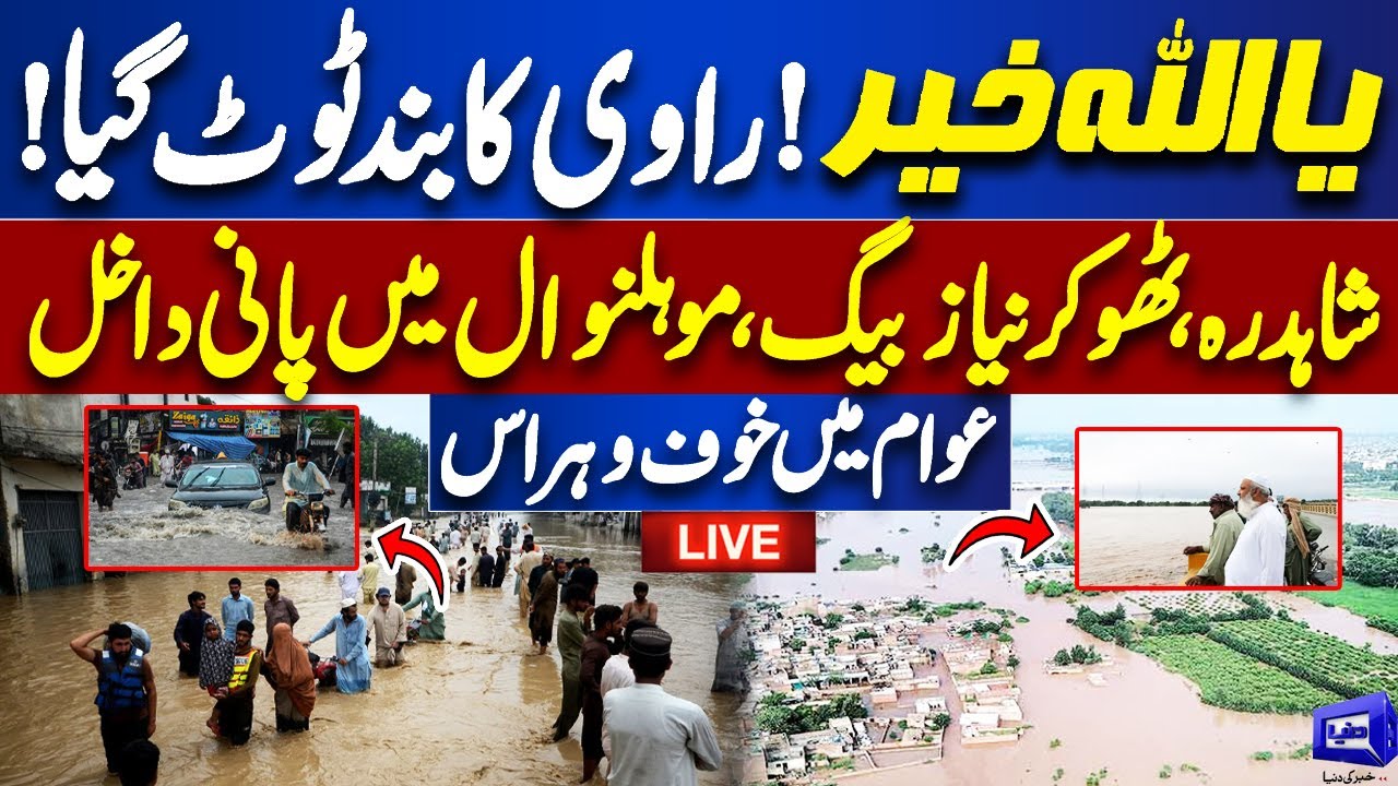 🔴 LIVE | Heavy Flood Hits Punjab | Latest Situation of All Cities | Exclusive Videos | Dunya News