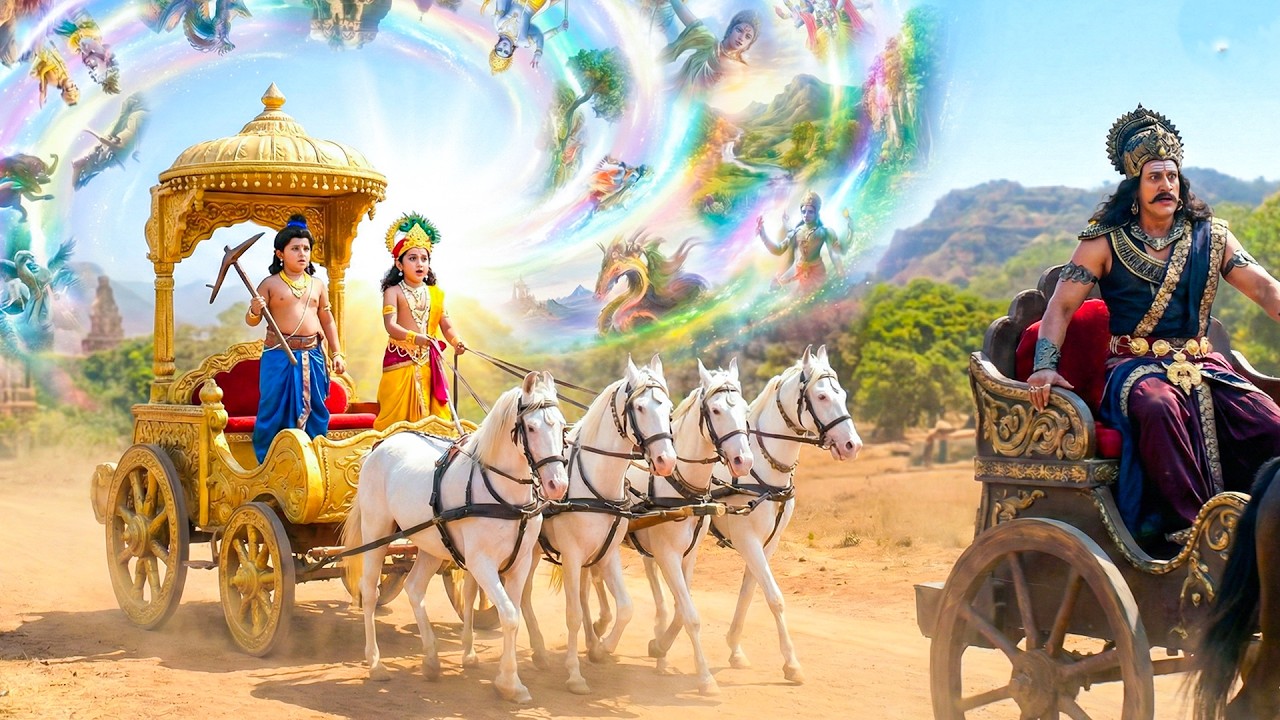 रथ पर सवार कान्हा-दाऊ, कंस के पीछे दौड़ा पूरा मथुरा | यशोमती मईया के नंदलाला | Shree Krishan