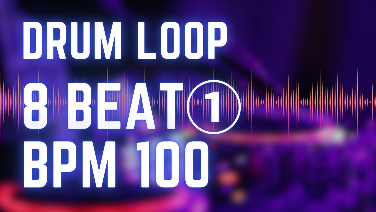 【ドラムループ】8ビート①BPM100