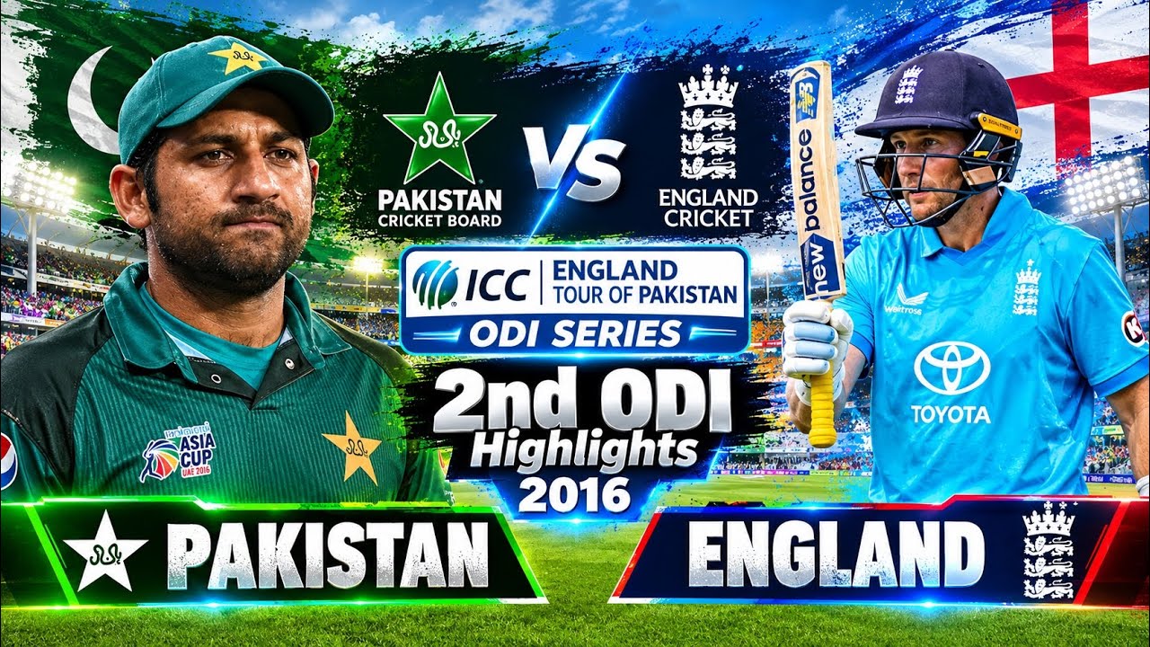Pakistan vs England - 2016 | 2nd ODI Match | Highlights | PAK vs ENG 2016