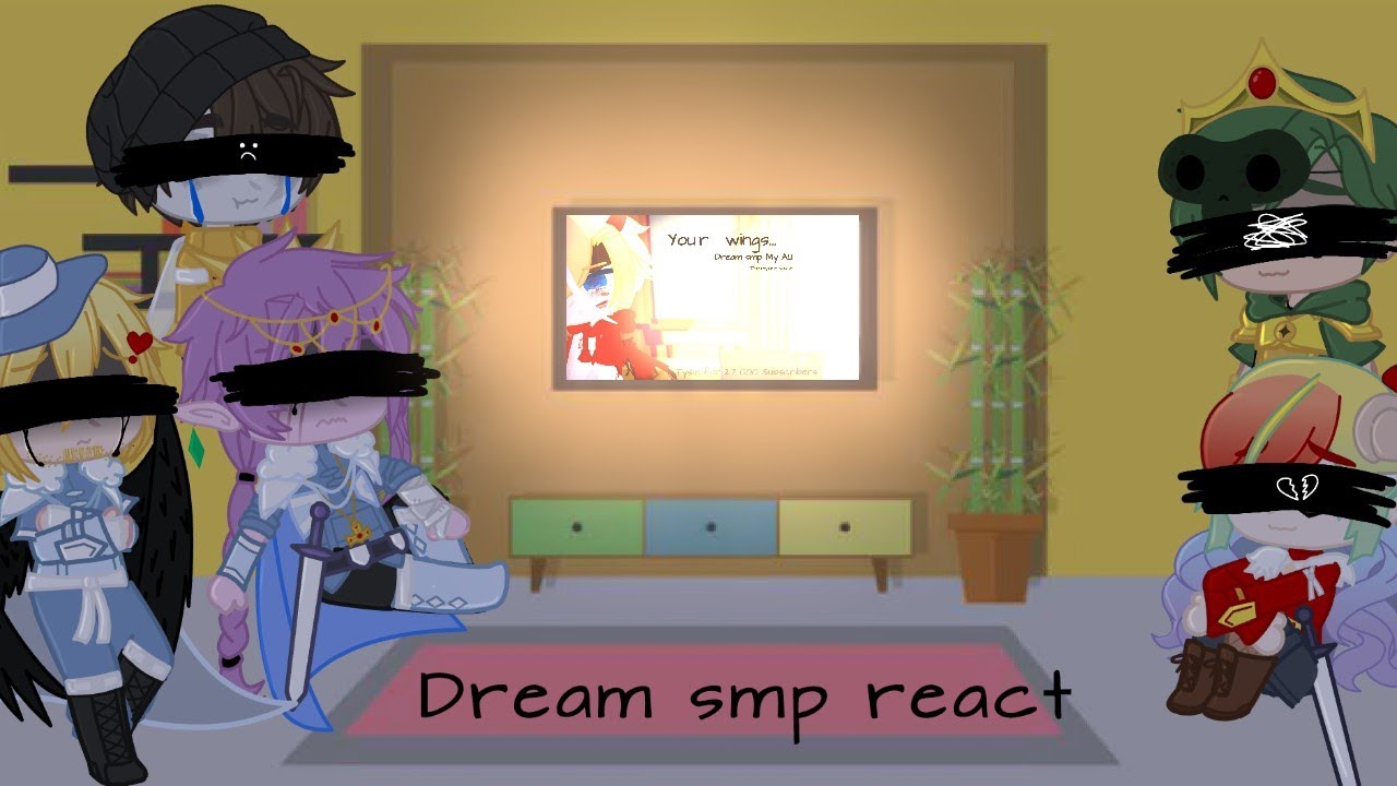 Dream smp members react to Your wings. [Gacha Club] {Dream Smp My Au 5/?}