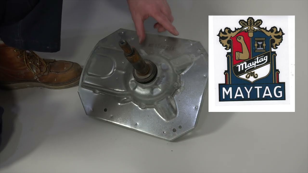 Открытие неисправной коммерческой коробки передач Maytag MVWP575GW