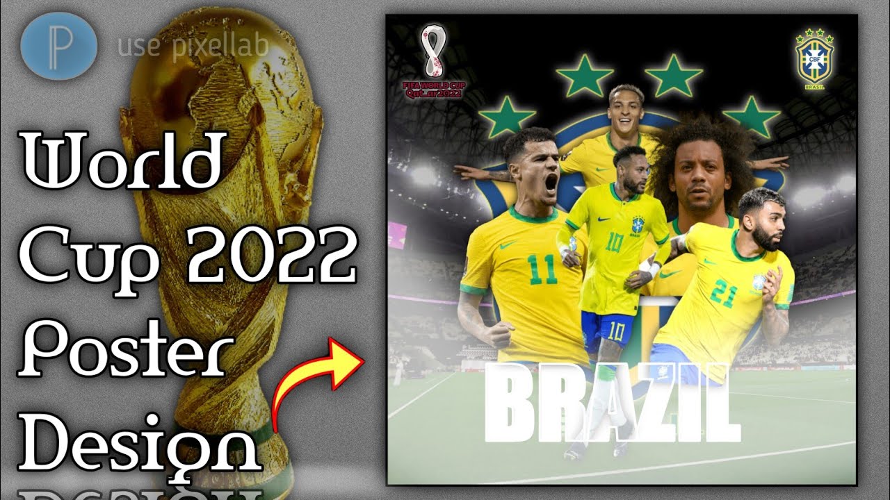 Qatar World Cup 2022 Poster Design In PixelLab by Android