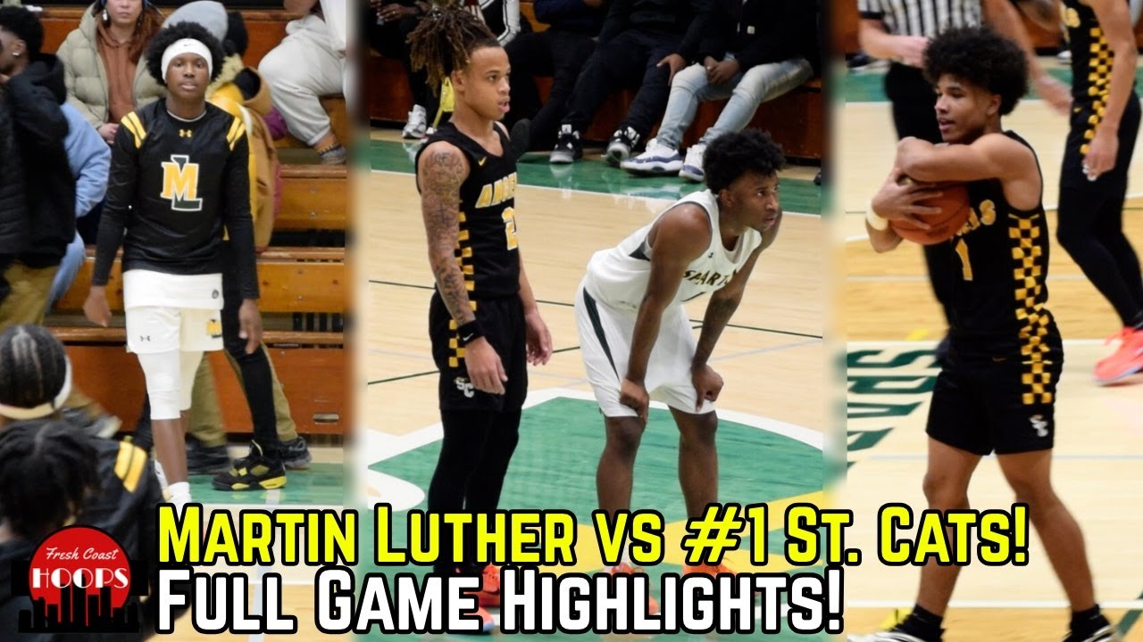 Martin Luther UPSETS #1 Ranked Racine St. Cats! Full Game Highlights!