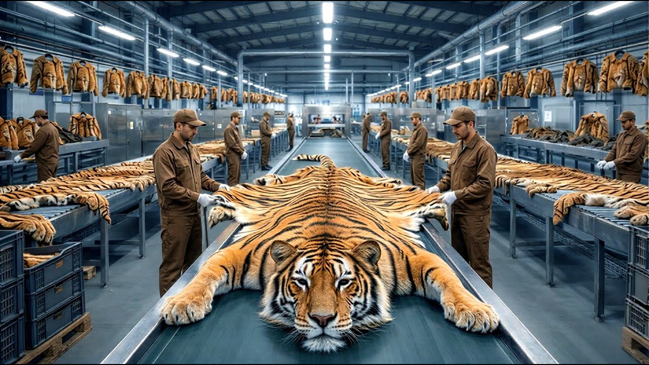Bagaimana Jaket Kulit Harimau Dibuat di Pabrik Modern