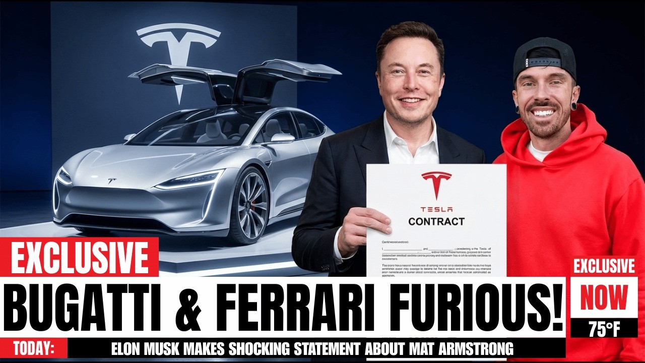 Илон Маск и Мэтт Армстронг ТОЛЬКО ЧТО сделали ГРОМКОЕ заявление &mdash; Bugatti и Ferrari КОНЕЦ