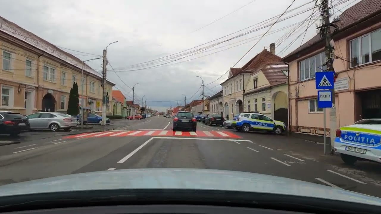 Driving in Codlea Romania 4K