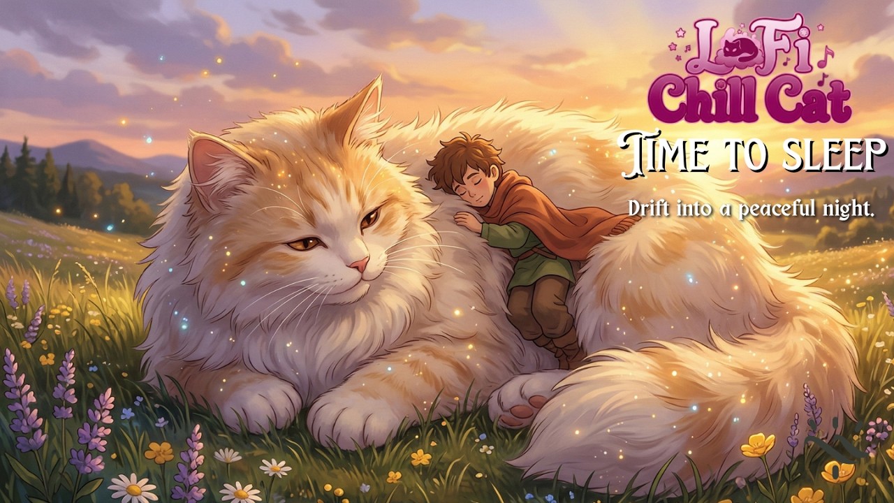 Medieval Forest Daydream 🌲🍁 | Cozy Lo-Fi with the Mystic Cat 🐈‍⬛☁️