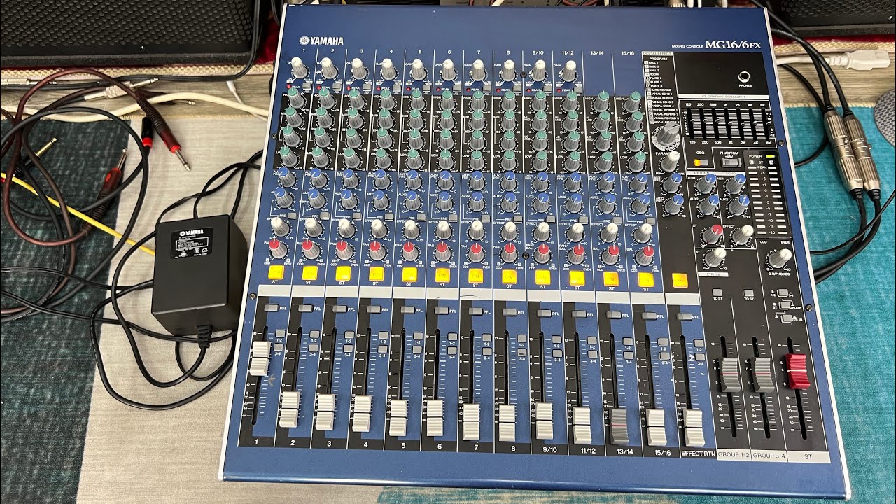 Mixer Yamaha MG16/6fx bãi Nhật có efects có Equalizer