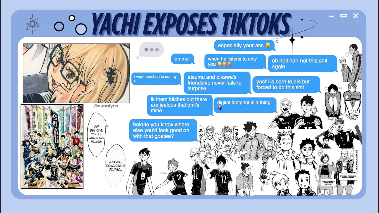 haikyuu texts!! yachi exposes tiktoks pt.2 😛