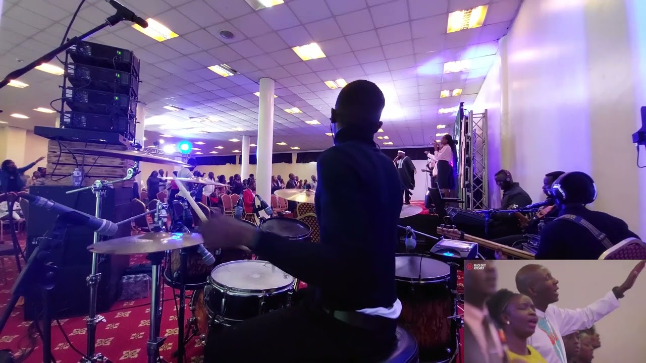 WE BOW DOWN AND WORSHIP YAHWEH - DRUM CAM WORSHIP SERVICE #drums #drumcover