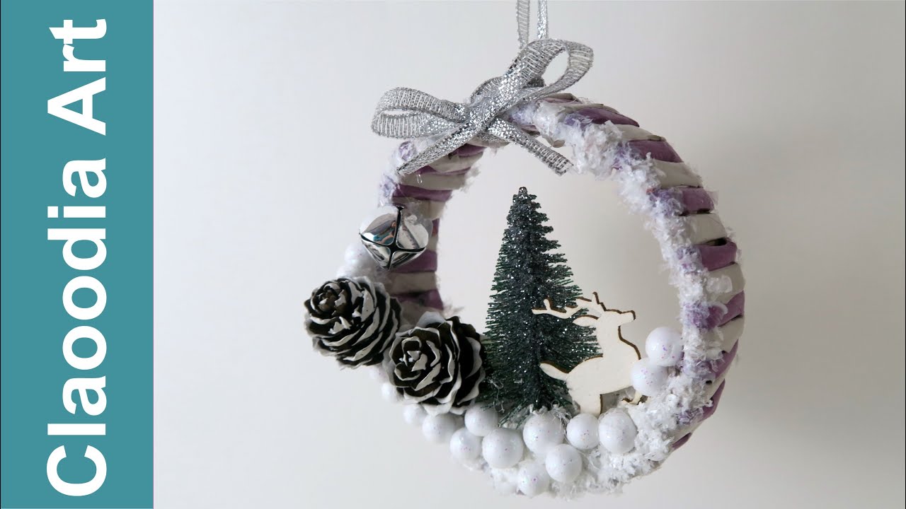 Przestrzenna bombka, papierowa wiklina (DIY Spatial bauble, paper wicker)